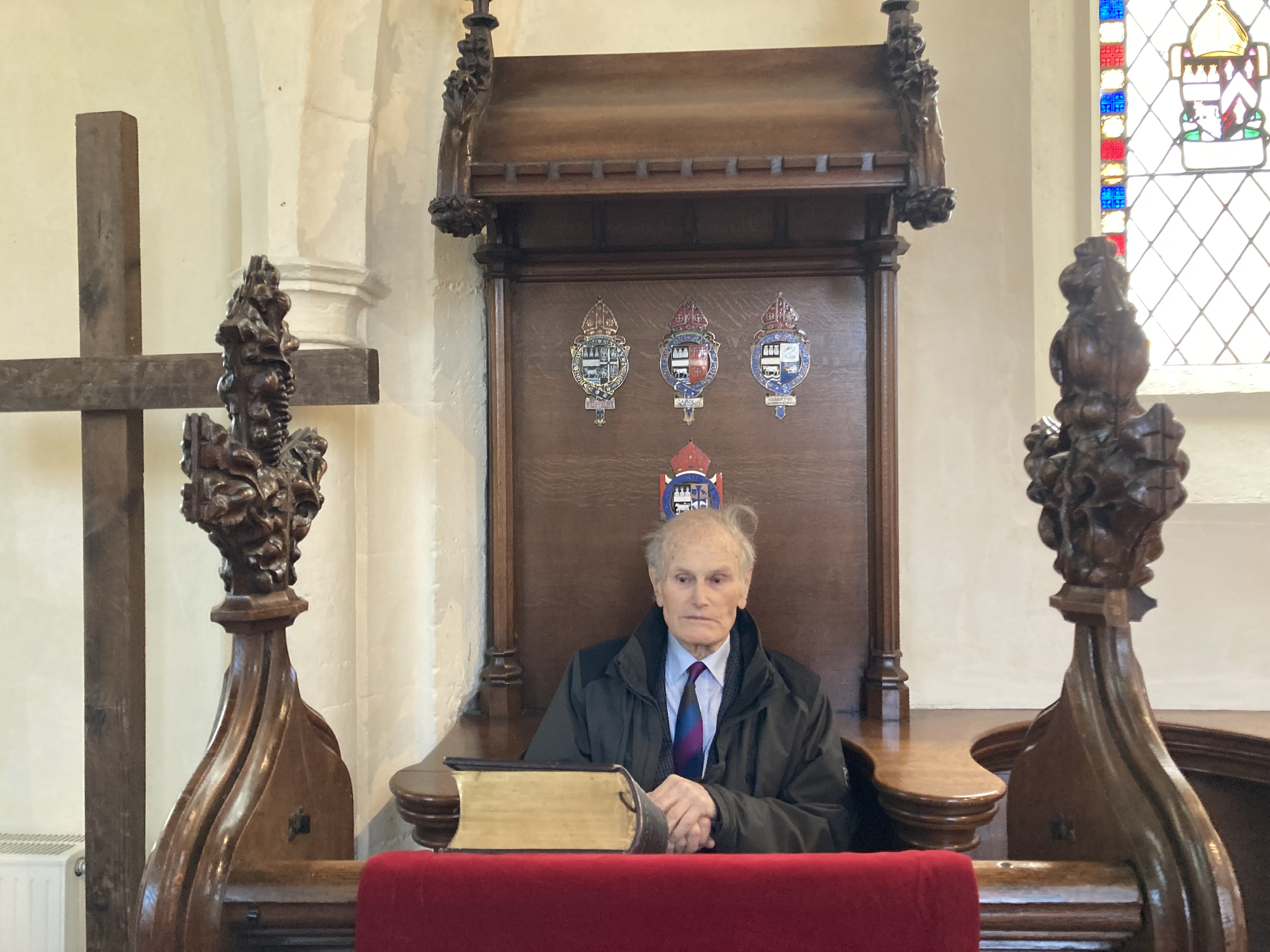 James in Chair